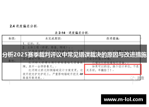 分析2025赛季裁判评议中常见错误裁决的原因与改进措施