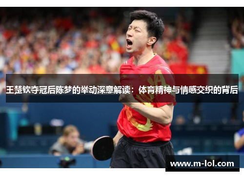 王楚钦夺冠后陈梦的举动深意解读：体育精神与情感交织的背后